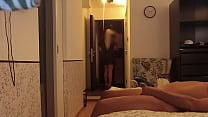 Real delivery The delivery guy caught us during a blowjob and saw me naked