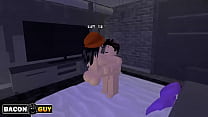 Fucking my beauty girlfriend at home alone ROBLOX