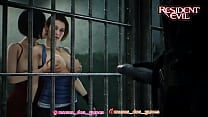 Resident Evil Jiil Valentine amp Claire Redfield Vendo Mister X se masturbar na frente delas delicia